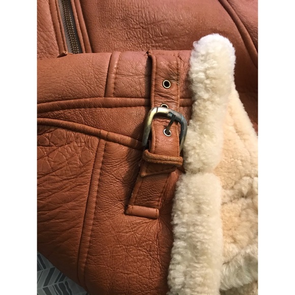 Genuine Sheepskin Bomber Jacket - Picture 11 of 16